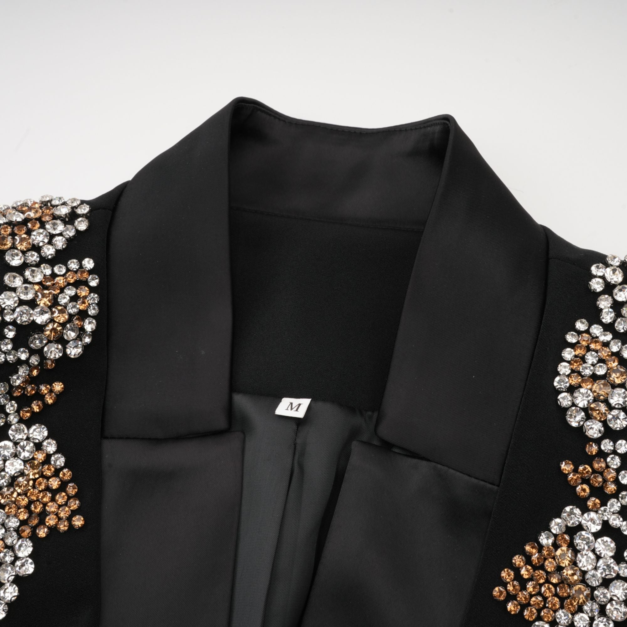 Flowering Girl Women Delphine black embellished jacket & trousers matching set