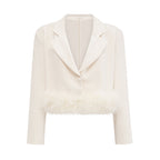 Flowering Girl Women Valérie Feather-Hem Blazer & Skirt Matching Set