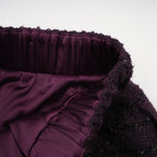 Flowering Girl Women Brigitte Purple Sequined Tweed Jacket & Skirt Matching Set