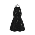 Flowering Girl Women Ariane crystal-embellished scoop-back mini dress