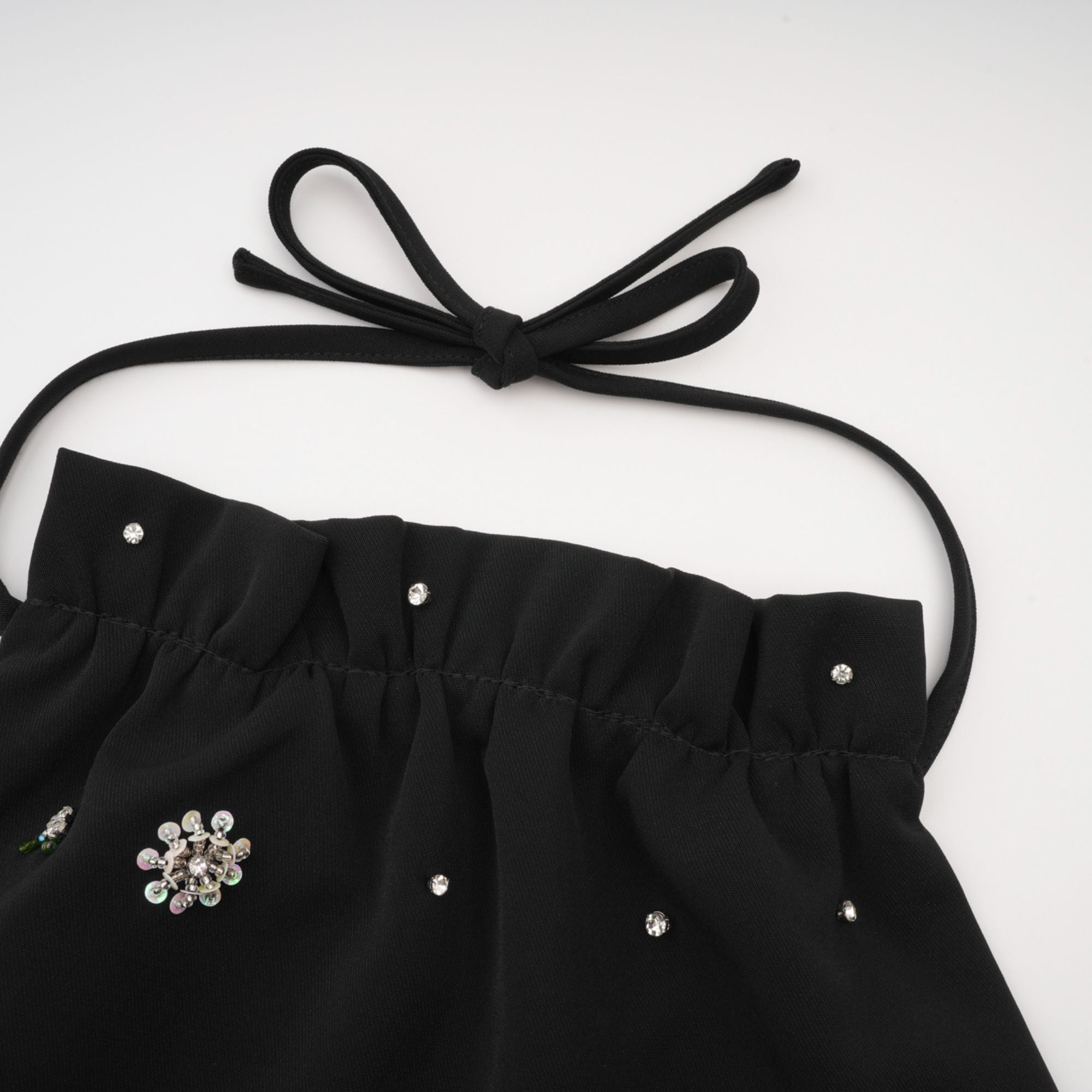 Flowering Girl Women Ariane crystal-embellished scoop-back mini dress