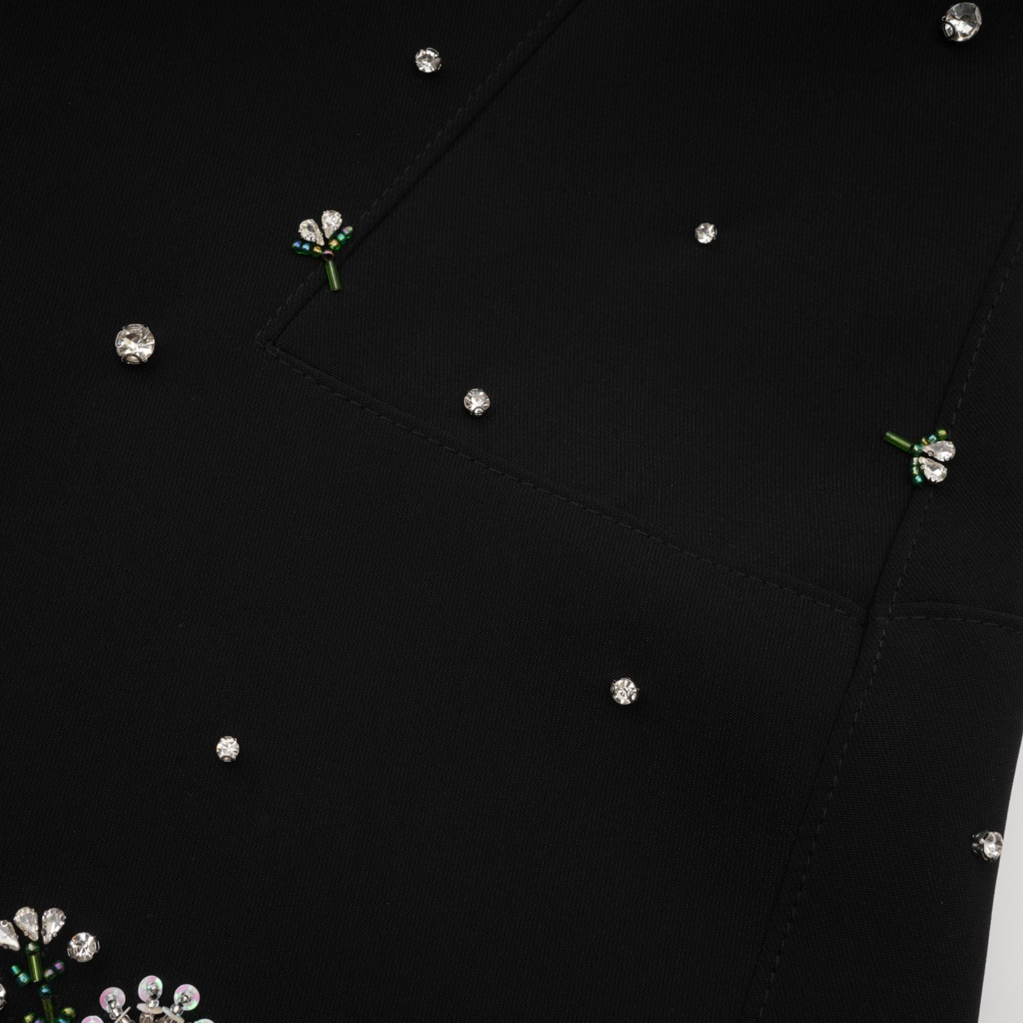 Flowering Girl Women Ariane crystal-embellished scoop-back mini dress
