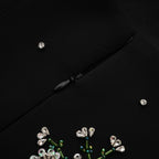 Flowering Girl Women Ariane crystal-embellished scoop-back mini dress