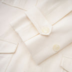 Flowering Girl Women Collared Long Sleeve Belted Cargo Pocket Mini Field Jacket