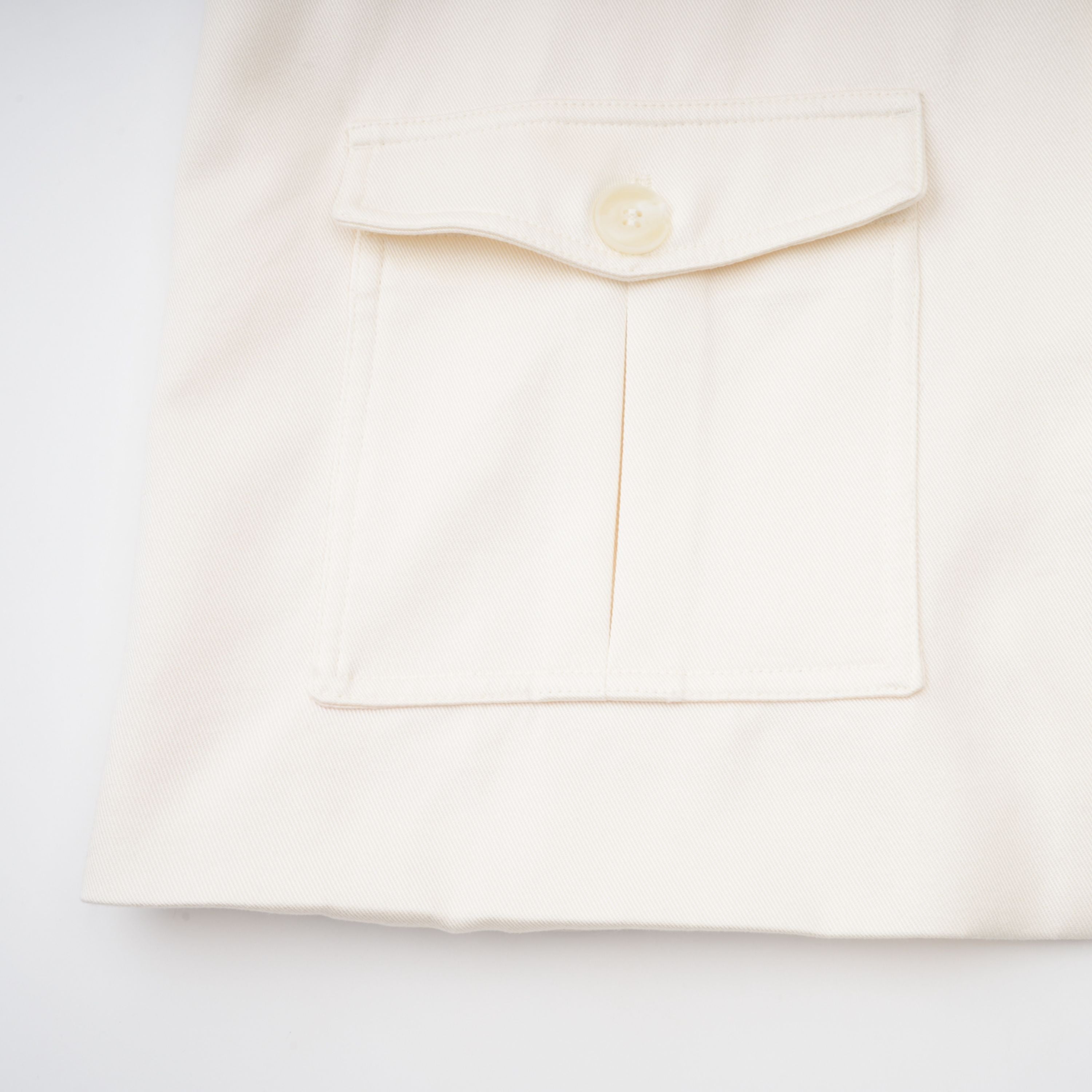 Flowering Girl Women Collared Long Sleeve Belted Cargo Pocket Mini Field Jacket