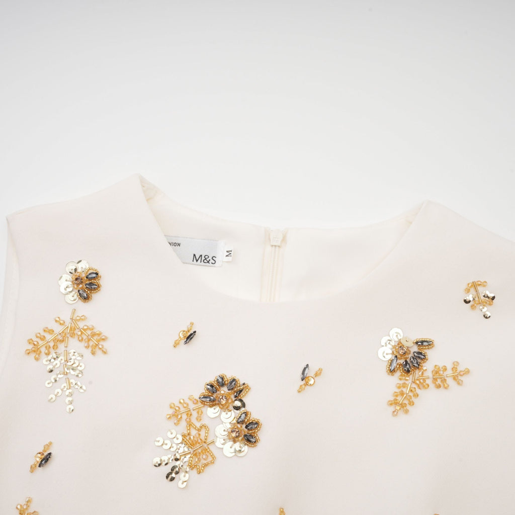 Flowering Girl Women Cyrielle crystal-embellished mini dress