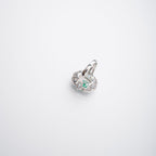 Clémence Green Emerald Cut Gemstone Sterling Silver Ring