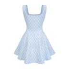 Flowering Girl Women Hélène Patterned-Jacquard Sleeveless Mini Dress