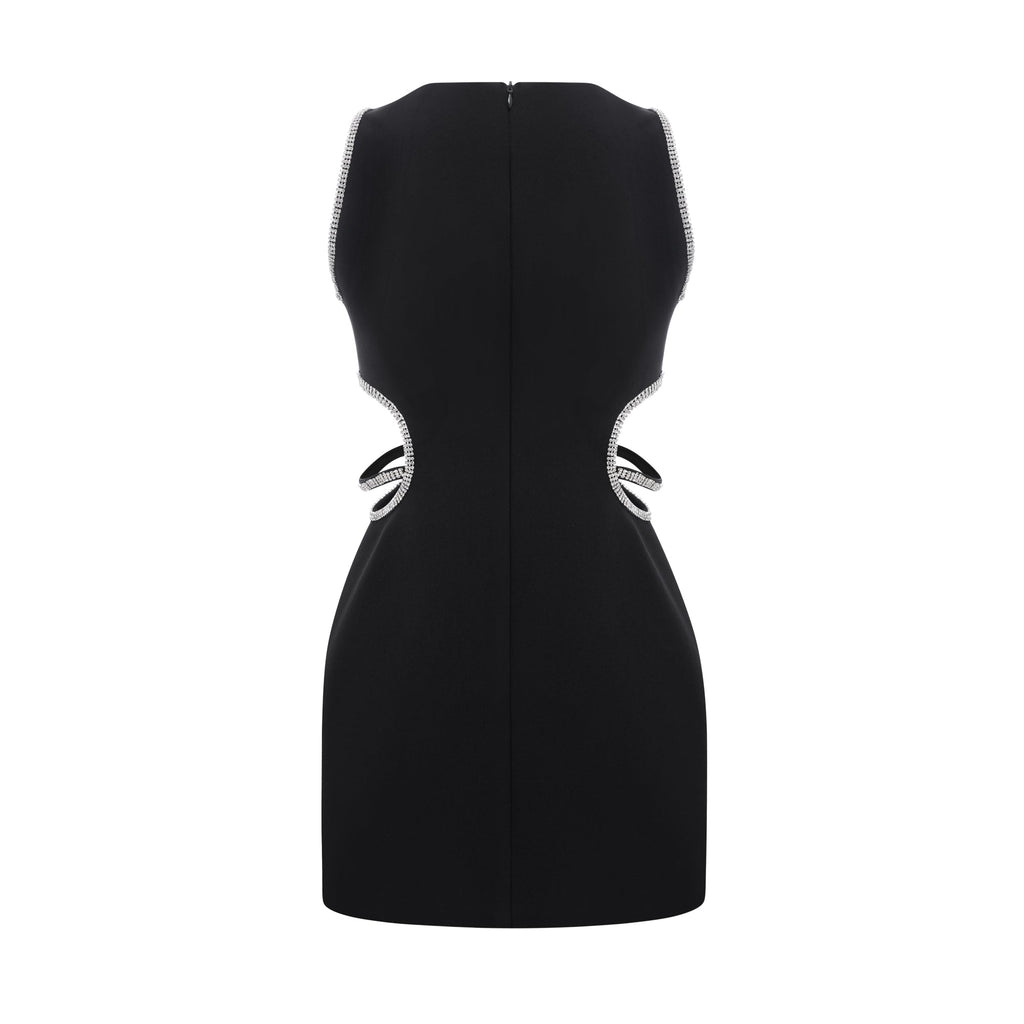 Flowering Girl Women Lila crystal embellished cut-out mini dress