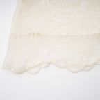 Eulalie Cream White Lace Blouse & Skirt Set