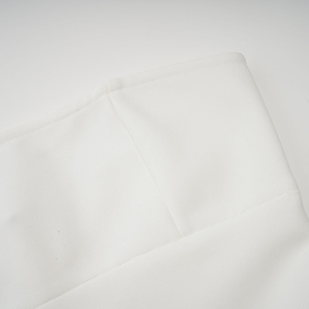 Nathalie White Tulle-Panelling Maxi Dress
