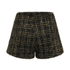 Flowering Girl Women Claudine black metallic tweed jacket & shorts matching set