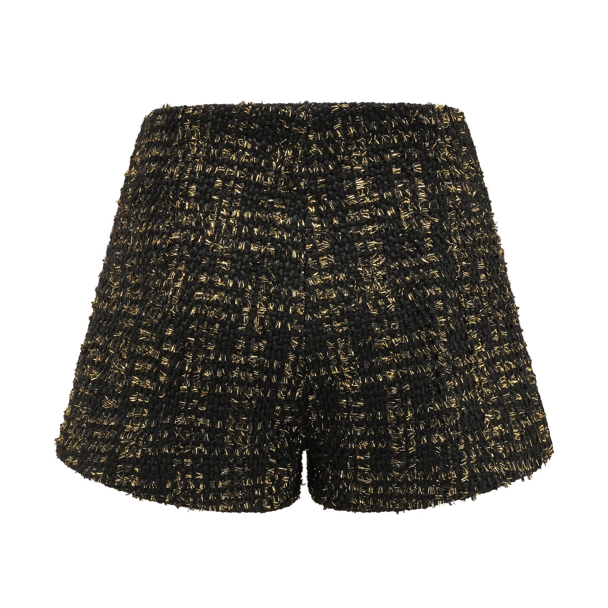 Flowering Girl Women Claudine black metallic tweed jacket & shorts matching set