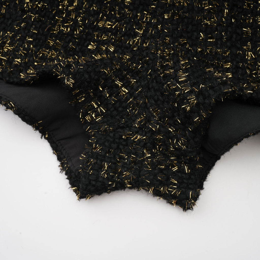 Flowering Girl Women Claudine black metallic tweed jacket & shorts matching set
