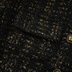 Flowering Girl Women Claudine black metallic tweed jacket & shorts matching set