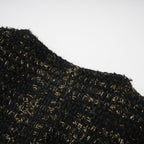 Flowering Girl Women Claudine black metallic tweed jacket & shorts matching set