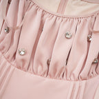 Flowering Girl Women Axelle pleated crystal embellished mini dress