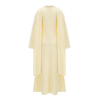 Flowering Girl Women murray Yellow Pearl Trim Shawl Detail Maxi Dress