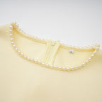 Flowering Girl Women murray Yellow Pearl Trim Shawl Detail Maxi Dress