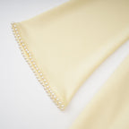Flowering Girl Women murray Yellow Pearl Trim Shawl Detail Maxi Dress