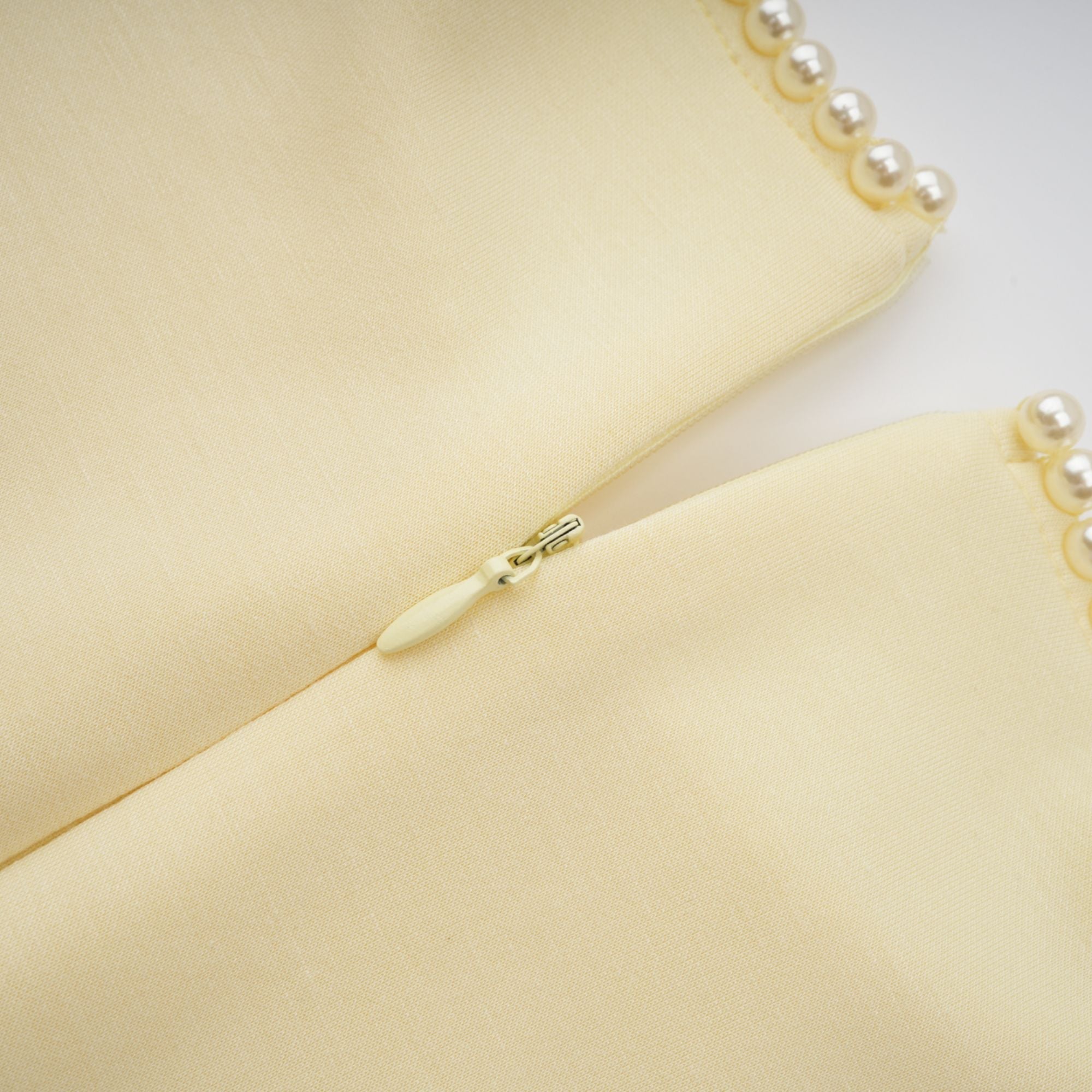 Flowering Girl Women murray Yellow Pearl Trim Shawl Detail Maxi Dress