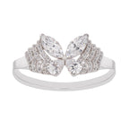 Zélie Sterling Silver Butterfly Shaped Gemstone Ring