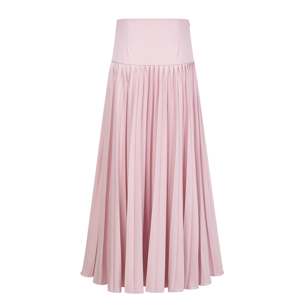 Flowering Girl Women Cape Bow Pearl Corset Pleated Maxi Dress