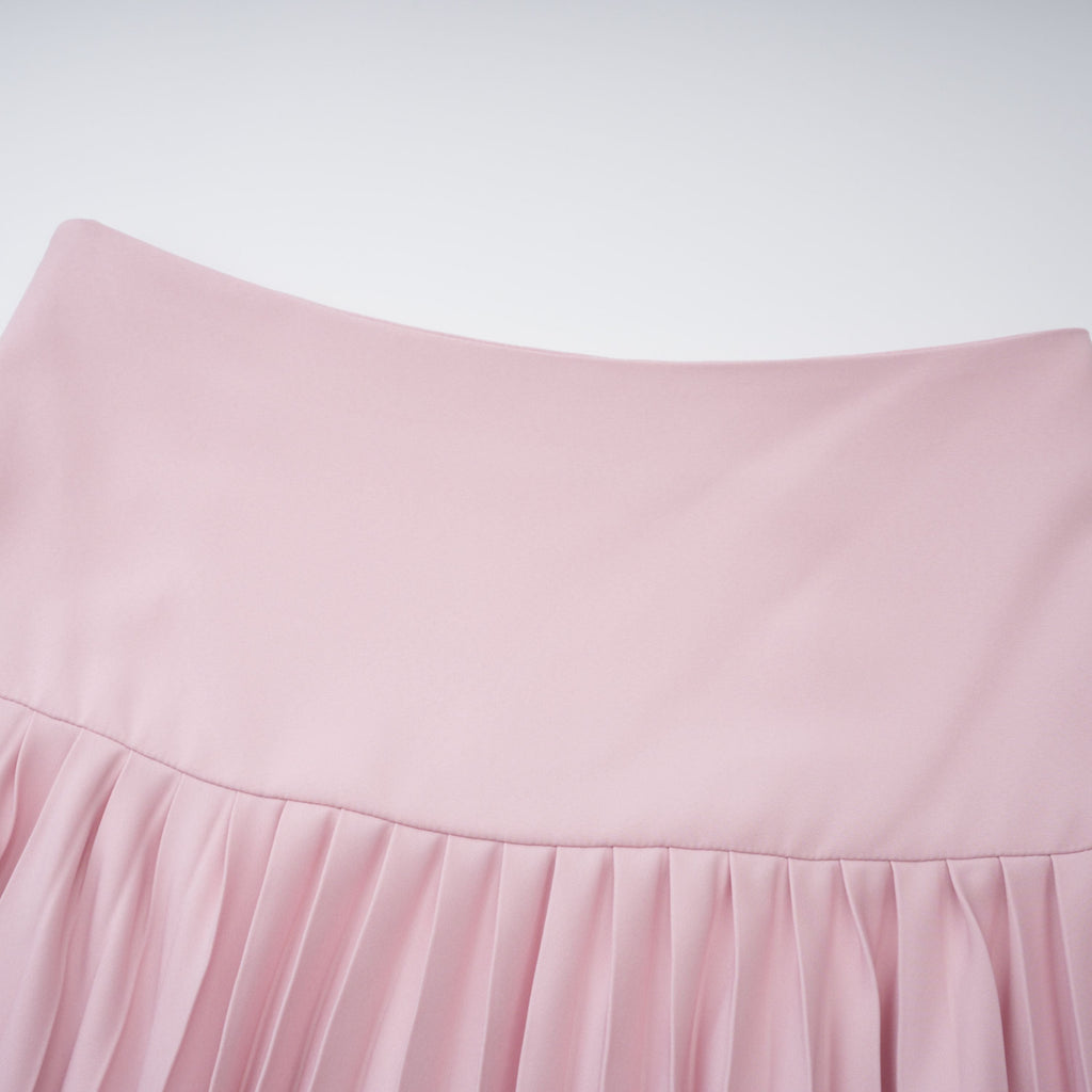 Flowering Girl Women Cape Bow Pearl Corset Pleated Maxi Dress