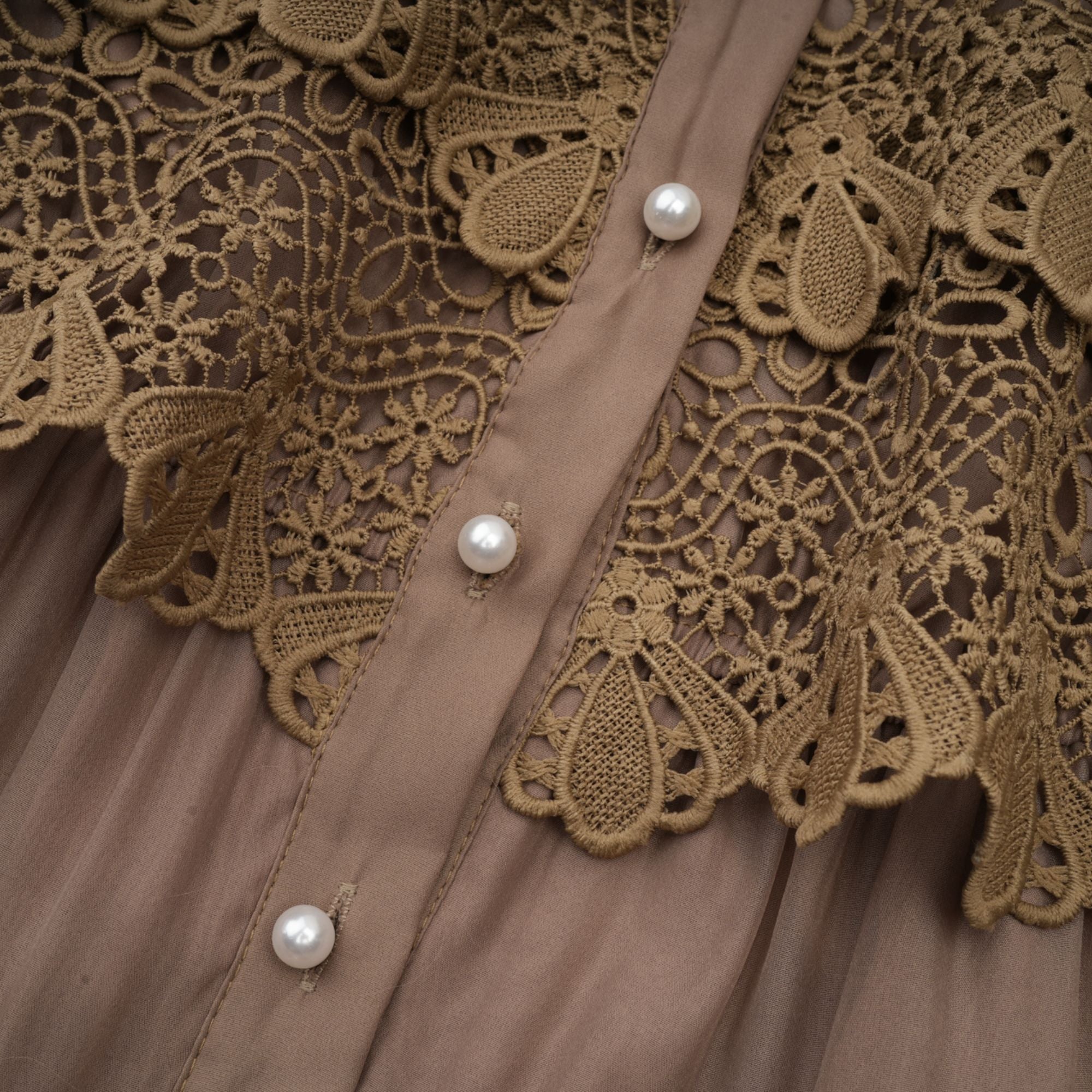 Flowering Girl Women Inès lace cut-out layered mini dress