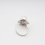 Hortense Sterling Silver Pearl Adjustable Ring