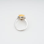 Éphémère Yellow Heart Cut Gemstone Sterling Silver Ring
