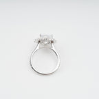 Émilienne Sterling Silver Rectangular Zircon Gemstone Ring
