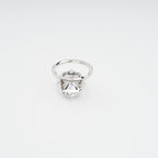Émilienne Sterling Silver Rectangular Zircon Gemstone Ring