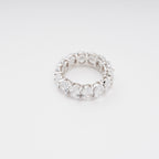 Drapé Oval Gemstone Sterling Silver Ring