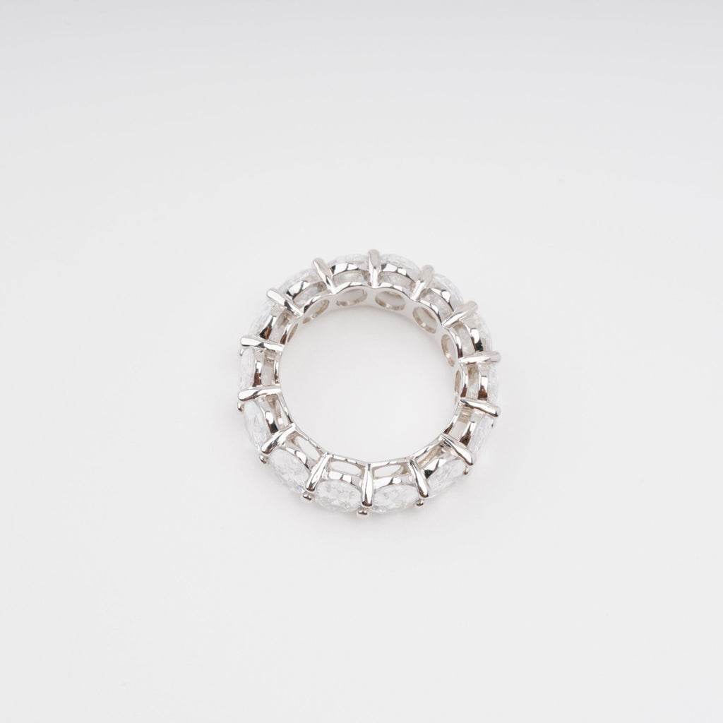 Drapé Oval Gemstone Sterling Silver Ring