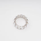 Drapé Oval Gemstone Sterling Silver Ring