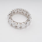 Drapé Oval Gemstone Sterling Silver Ring
