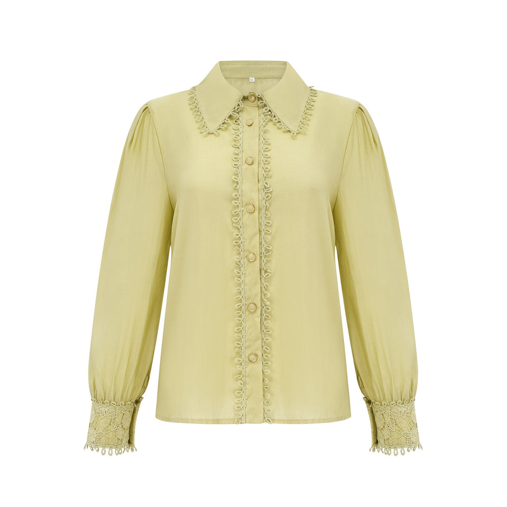 Flowering Girl Women Hélène floral embroidered shirt & skirt matching set