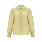 Flowering Girl Women Hélène floral embroidered shirt & skirt matching set