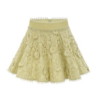 Flowering Girl Women Hélène floral embroidered shirt & skirt matching set