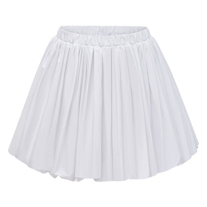 tiffany White off-shoulder Ruched Blouse & Skirt Set