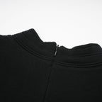 Flowering Girl Women Fabienne black embellished ruffled knitted mini dress