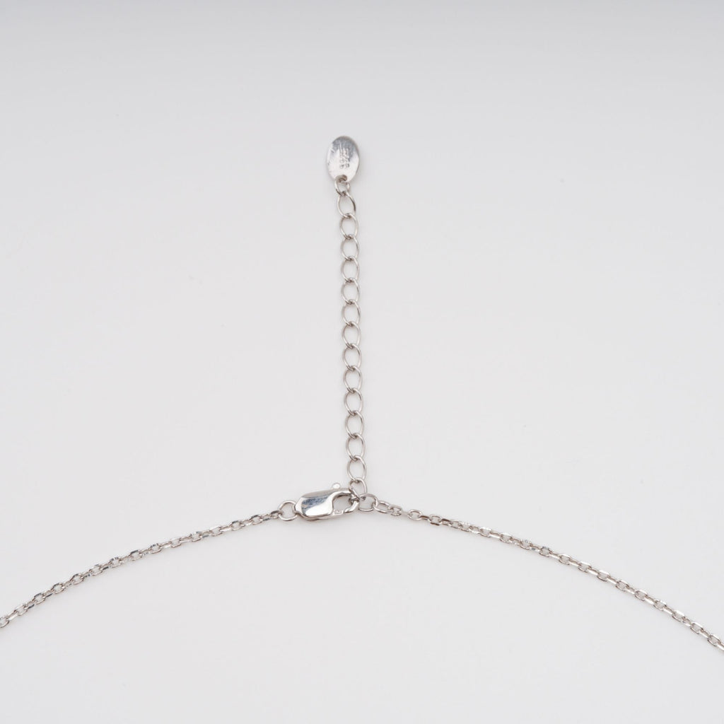Eini Yellow Square Gemstone Pendant Sterling Silver Necklace
