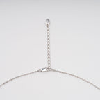 Eini Yellow Square Gemstone Pendant Sterling Silver Necklace
