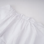 Flowering Girl Women tiffany White off-shoulder Ruched Blouse & Skirt Set