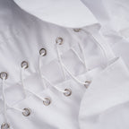 Flowering Girl Women tiffany White off-shoulder Ruched Blouse & Skirt Set