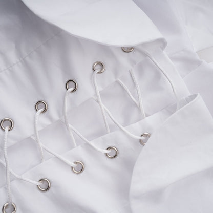 tiffany White off-shoulder Ruched Blouse & Skirt Set