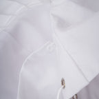 Flowering Girl Women tiffany White off-shoulder Ruched Blouse & Skirt Set