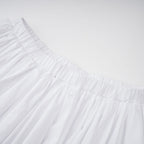 Flowering Girl Women tiffany White off-shoulder Ruched Blouse & Skirt Set