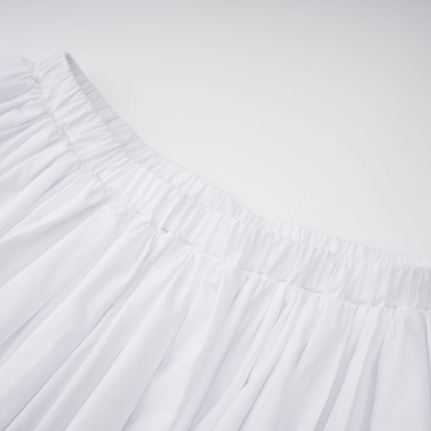 tiffany White off-shoulder Ruched Blouse & Skirt Set